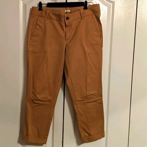 J Crew Frankie Khaki Pants